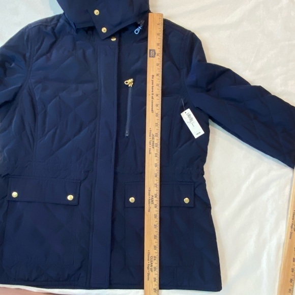 Old Navy Quilted Navy Jacket w/Hoodie Size Large - Picture 12 of 13